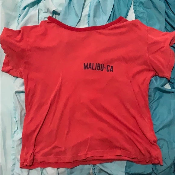 Brandy Melville Red T-Shirt - Picture 1 of 3